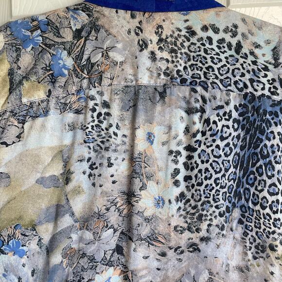 Vintage Pierre Lamonte Open Front Jacket Trim Detail Sz 12 Made in USA Artsy - Picture 10 of 13